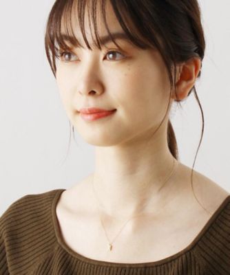 Ｋ１０ダイヤモンド　透かしフチミル　スクエア　ネックレス（２００１５９９５７２）