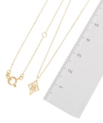 ダイヤモンド　透かしフチミル　ひし形　ネックレス（２００１５９９５７４）