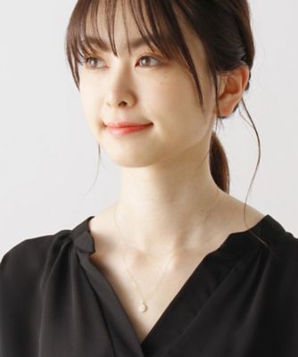 Ｋ１８ダイヤモンド　ランダムパヴェ　ラウンドネックレス（２００１５９９５７６）
