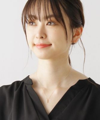 Ｋ１８ダイヤモンド　伏せ込みトリロジー　ネックレス小（２００１５９９５７９）