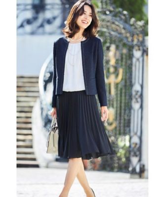 ママスーツ 入学式 スーツ 卒業式 スーツ ハンドウォッシュ 消しアコーディオンプリーツスカート ２００１６０７８３９ 三越伊勢丹オンラインストア 公式