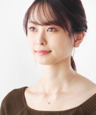 Ｋ１８ダイヤモンド　透かしフチミル　スクエアネックレス（２００１６０９５２２）