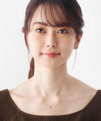 Ｋ１８ダイヤモンド　透かしフチミル　スクエアネックレス（２００１６０９５２２）