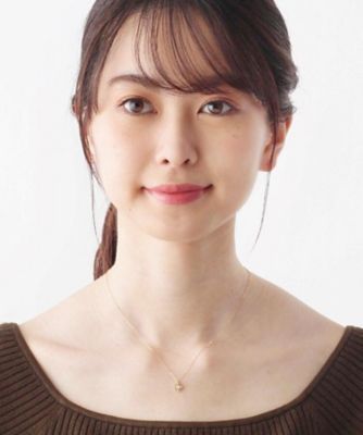 Ｋ１８ダイヤモンド　透かしフチミル　ラウンドネックレス（２００１６０９５２３）