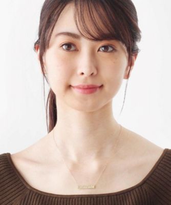 Ｋ１０打ち目長角プレート　ネックレス（２００１６０９５６５）