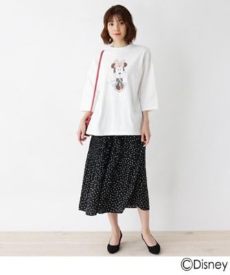 ◆ミニーマウス／プリントＴシャツ（２００１６１２２９７）
