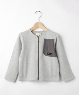 鹿の子ジップ丸首カーディガン（２００１６２０７１７）