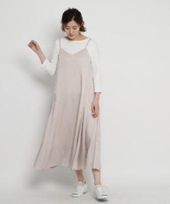 ｓサイズあり 洗える ヴィンテージサテンキャミロングワンピース ２００１６２３９１８ 三越伊勢丹オンラインストア 公式