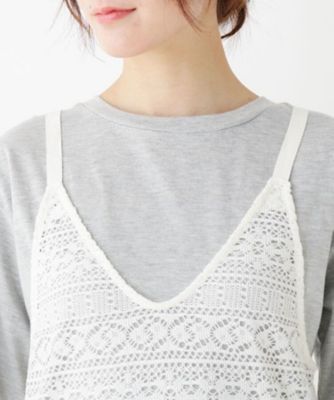 クロシェ風キャミワンピース ｔシャツセット ２００１６３４４１９ 三越伊勢丹オンラインストア 公式