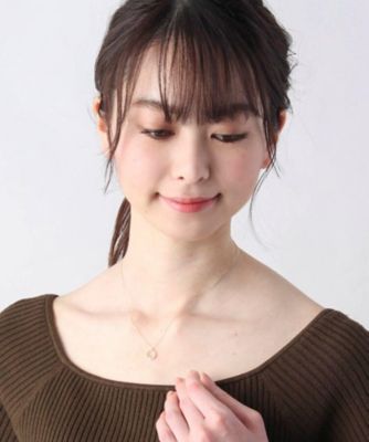 Ｋ１０ダイヤモンド　ランダムフープ　ネックレス（２００１６８３０１２）