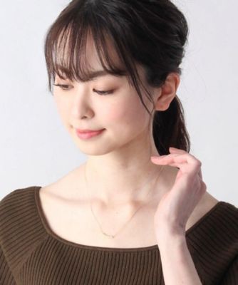 Ｋ１８ダイヤモンド　丸玉アーチ　ネックレス（２００１６８３２０２）