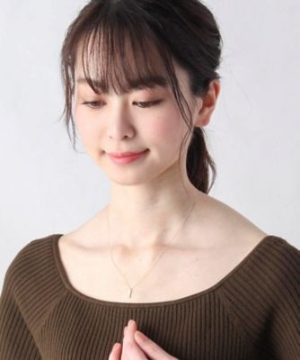 Ｋ１８ダイヤモンド　ジオメモチーフ長角　ネックレス（２００１６８３２８５）