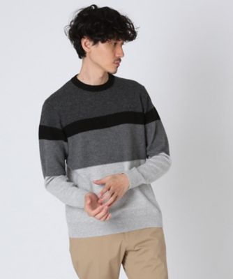 ｓサイズ カシミヤクルーネックパネルボーダーニット ２００１６９１２３８ 三越伊勢丹オンラインストア 公式