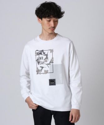 ＜TAKEO KIKUCHI (Men)＞プリント長袖Ｔシャツ（２００１６９１６２５）