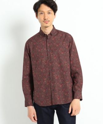 ダーク小花柄シャツ（2001691729） | TAKEO KIKUCHI (Men