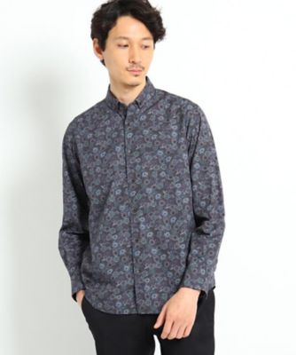 ダーク小花柄シャツ（2001691729） | TAKEO KIKUCHI (Men