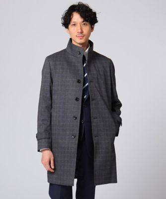 ＜TAKEO KIKUCHI (Men)＞【Ｓサイズ～】メランジグレンチェックコート（２００１６９２６１０）