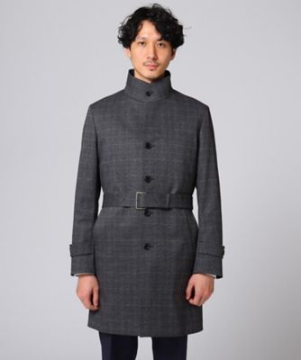 (新品) グレー チェック柄 コート Lace Ladies（レースレディース） コート チェスターコート グレン