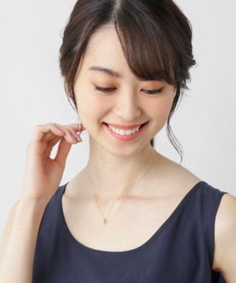 Ｋ１０ダイヤモンド　レクタングル彫り留め　ネックレス（２００１６９９６２８）