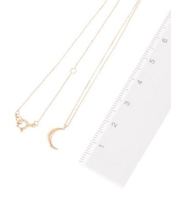 Ｋ１０つぶしムーンモチーフ　ネックレス（２００１７１３２４５）