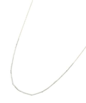 ＜COCOSHNIK (Women)＞Ｋ１０ミラーカットビーズ　スライドネックレス（ＹＧ×ＷＧ）（２００１７１３２８５）
