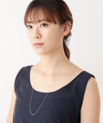 Ｋ１０ミラーカットビーズ　スライドネックレス（ＹＧ×ＷＧ）（２００１７１３２８５）