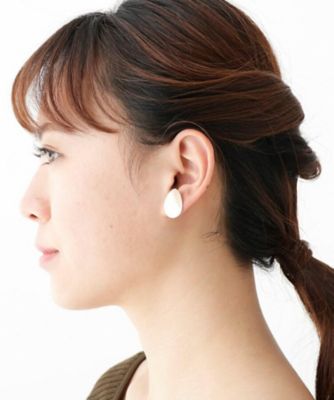 Ｋ１０スターダストプレート　オーバルアール　フックピアス（２００１７１３２９１）