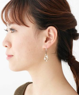 Ｋ１０平板ひねり　トラベーズ　フックピアス（２００１７１３２９６）