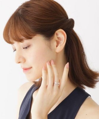 ラスティングシルバー　ワンストローク　らせんクロス　リング（２００１７１３３０６）