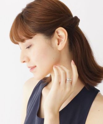 ラスティングシルバー　ワンストローク　らせんクロス　リング（２００１７１３３０６）