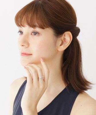 ラスティングシルバー　ワンストローク　らせんクロス　リング（２００１７１３３０６）