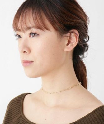 Ｋ１８中空イタリアングメット　ネックレス（太）（２００１７１３４０４）