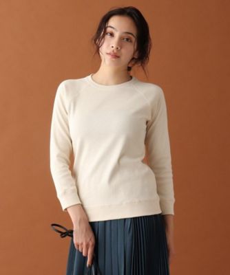 ＜DRESSTERIOR (Women)＞【ＤＲＥＳＳＴＥＲＩＯＲ定番／ＷＥＢ限定サイズあり／洗える】フライスコットンプルオーバー（２００１７１５１５２）