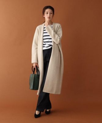 【ＣＬＡＳＳＹ．１月号／ＧＬＯＷ１２月号／Ｏｇｇｉ．ｊｐ／ＶＥＲＹ１２月号掲載】圧縮ロングカーディガン（２００１７１６２７３）