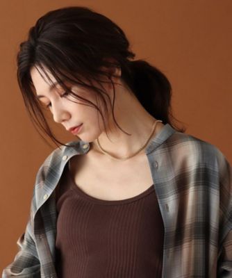 【ＧＩＳＥＬｅ７月号掲載】ＬＡＵＲＡ　ＬＯＭＢＡＲＤＩ（ローランバルディ）　ロープチェーンネックレス　ショート（２００１７２１１５８）