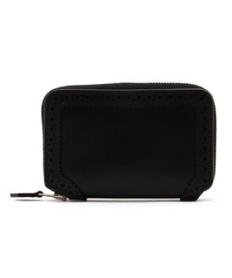 美品 フットザコーチャー レザー ラウンドジップケース ミニウォレット foot the coacher（フットザコーチャー）ブローグミニ