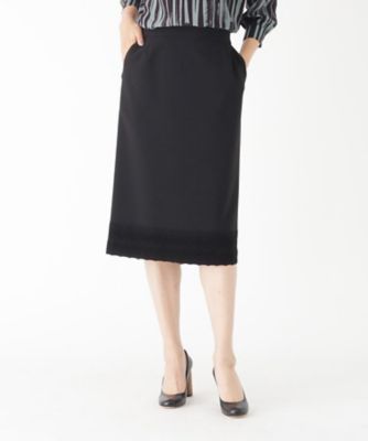 裾レースストレッチミモレタイトスカート ２００１７３２０８１ 三越伊勢丹オンラインストア 公式