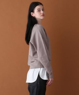 【ＣＬＡＳＳＹ．ＯＮＬＩＮＥ／ＣＬＡＳＳＹ．１月号／ＶＥＲＹ１２月号掲載】【洗える】プレスコットンクルーネックスウェット（２００１７３２１９