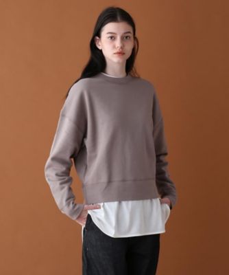 【ＣＬＡＳＳＹ．ＯＮＬＩＮＥ／ＣＬＡＳＳＹ．１月号／ＶＥＲＹ１２月号掲載】【洗える】プレスコットンクルーネックスウェット（２００１７３２１９