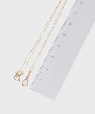 Ｋ１０ムーンストーン　ローズカットペアシェイプ　ネックレス（２００１７３６８５２）