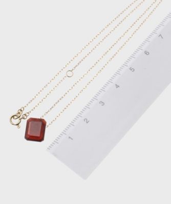 Ｋ１０カラーストーン（ガーネット）ティルト　ネックレス（２００１７３６９８５）
