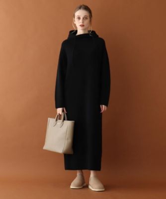 ＜DRESSTERIOR (Women)＞【Ｏｇｇｉ２月号／Ｏｇｇｉ．ｊｐ／ＶＥＲＹ１２月号掲載】ウールカシミヤ　フード付きニットワンピース（２００１７３７６７０）