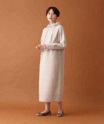 【Ｏｇｇｉ２月号／Ｏｇｇｉ．ｊｐ／ＶＥＲＹ１２月号掲載】ウールカシミヤ　フード付きニットワンピース（２００１７３７６７０）