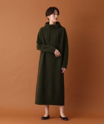 【Ｏｇｇｉ２月号／Ｏｇｇｉ．ｊｐ／ＶＥＲＹ１２月号掲載】ウールカシミヤ　フード付きニットワンピース（２００１７３７６７０）