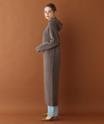 【Ｏｇｇｉ２月号／Ｏｇｇｉ．ｊｐ／ＶＥＲＹ１２月号掲載】ウールカシミヤ　フード付きニットワンピース（２００１７３７６７０）