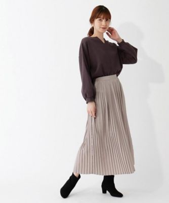 ＜GROVE (Women)＞ダンボールプルオーバー×プリーツスカートＳＥＴ（２００１７３８６４８）
