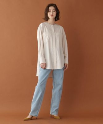 【Ｍａｒｉｓｏｌ４月号掲載】ノーカラーチュニックシャツ（２００１７４０６２７）