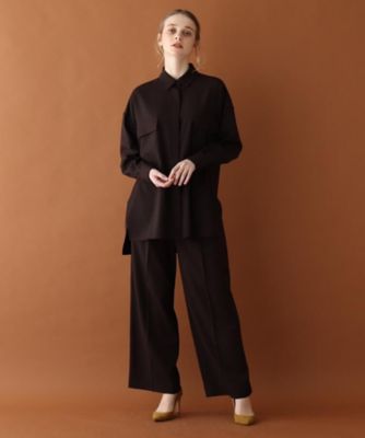 【ＣＬＡＳＳＹ．１月号／Ｍａｒｉｓｏｌ１１月号／Ｄｏｍａｎｉ１２・２・３月号掲載】ミリタリービッグシャツ（２００１７４１２９５）