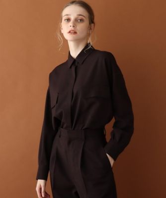 【ＣＬＡＳＳＹ．１月号／Ｍａｒｉｓｏｌ１１月号／Ｄｏｍａｎｉ１２・２・３月号掲載】ミリタリービッグシャツ（２００１７４１２９５）