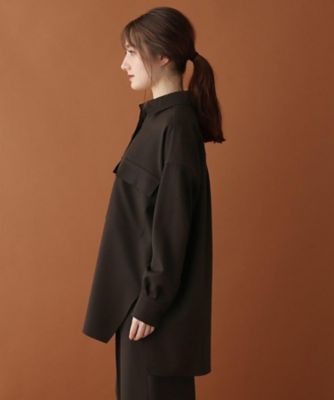 【ＣＬＡＳＳＹ．１月号／Ｍａｒｉｓｏｌ１１月号／Ｄｏｍａｎｉ１２・２・３月号掲載】ミリタリービッグシャツ（２００１７４１２９５）